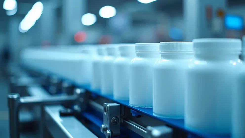Calificación de fabricantes y línea de producción farmacéutica.