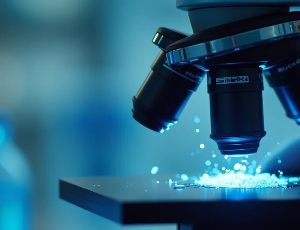 Control de calidad en el laboratorio de DIBOSA utilizando un microscopio.